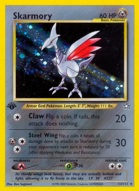 Skarmory, a Pokémon card