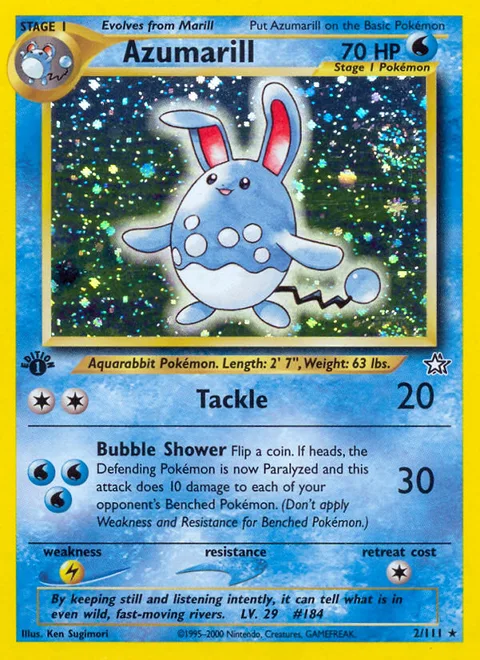 Azumarill, a Pokémon card