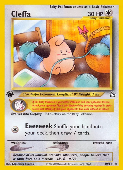 Cleffa, a Pokémon card