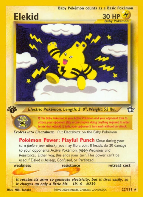 Elekid, a Pokémon card