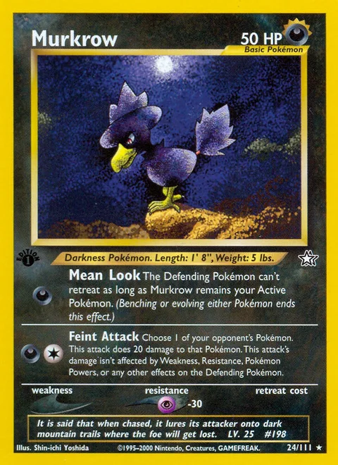 Murkrow, a Pokémon card
