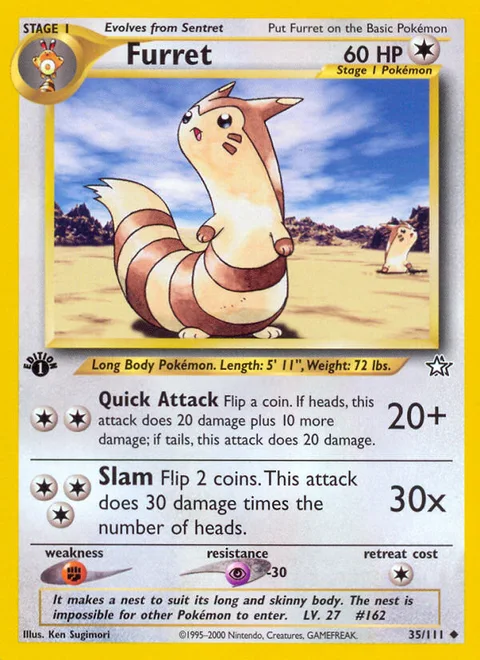 Furret, a Pokémon card