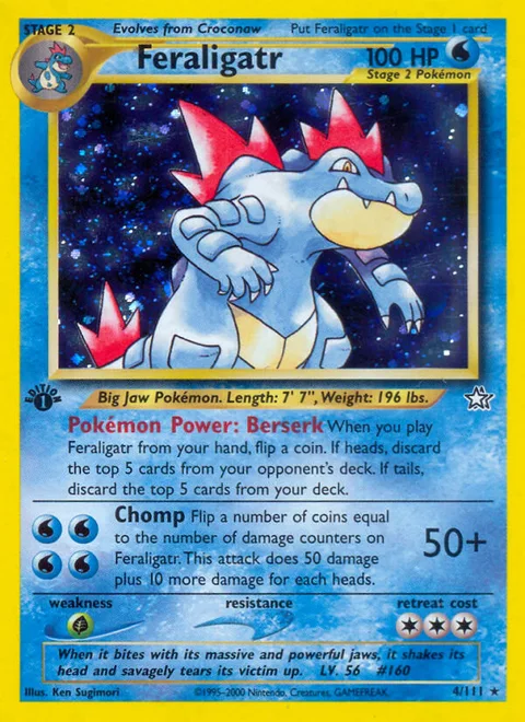 Feraligatr, a Pokémon card