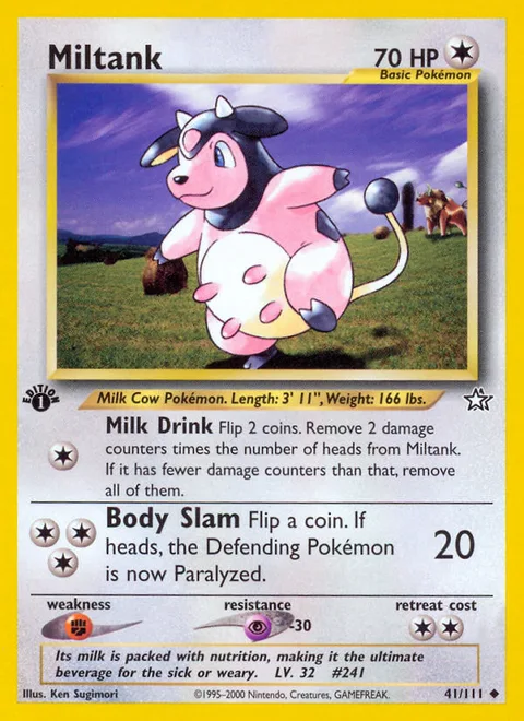 Miltank, a Pokémon card
