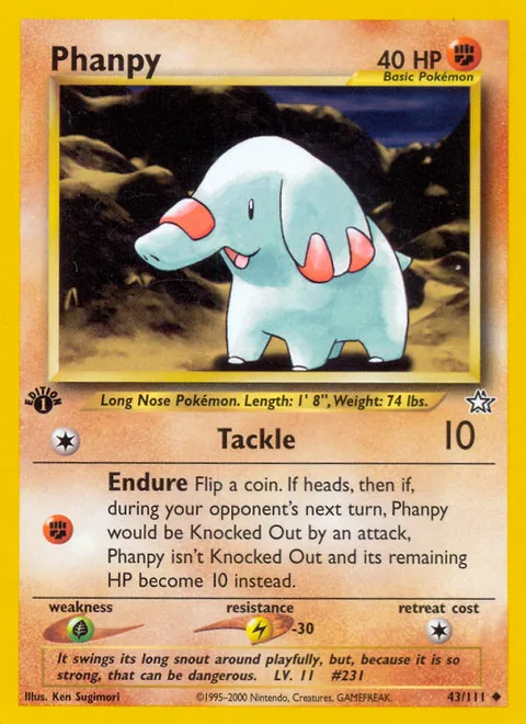Phanpy, a Pokémon card