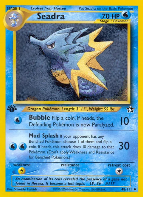 Seadra, a Pokémon card