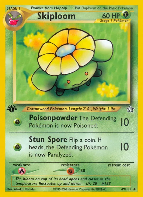 Skiploom, a Pokémon card