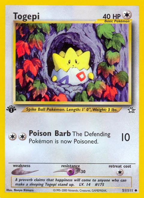 Togepi, a Pokémon card