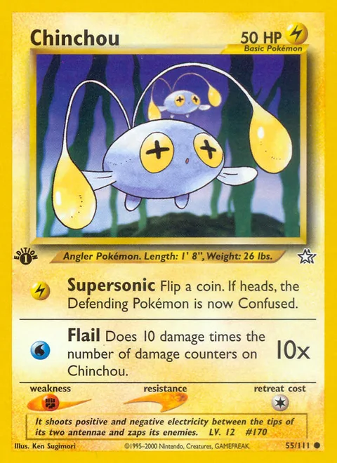 Chinchou, a Pokémon card