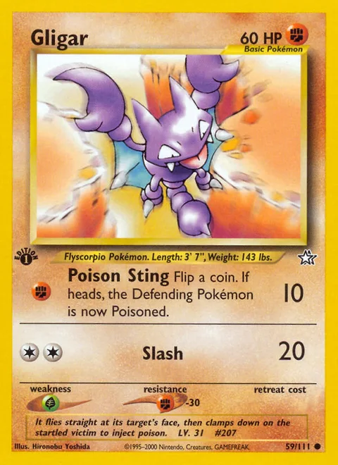 Gligar, a Pokémon card
