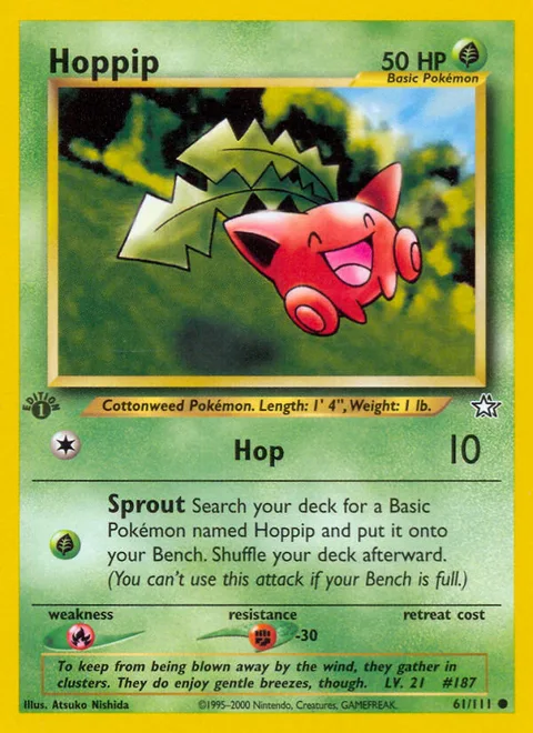Hoppip, a Pokémon card