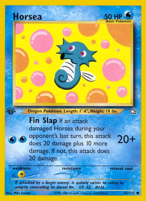Horsea, a Pokémon card