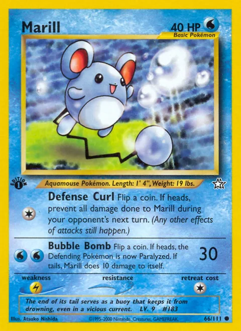Marill, a Pokémon card