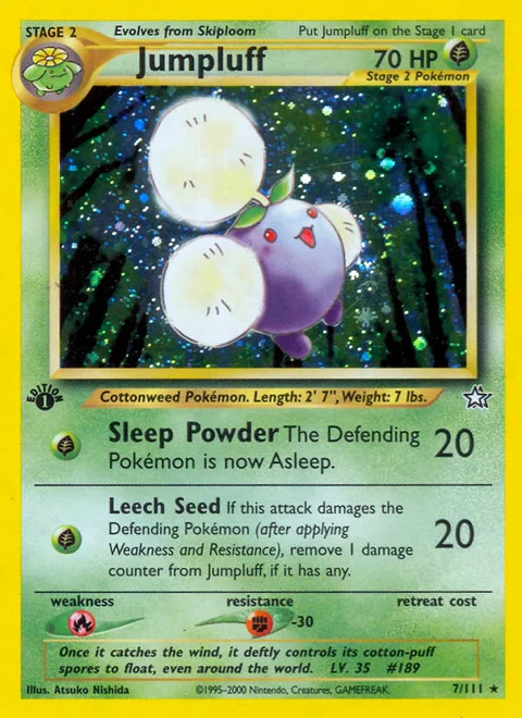 Jumpluff, a Pokémon card