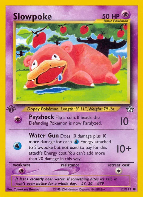 Slowpoke, a Pokémon card