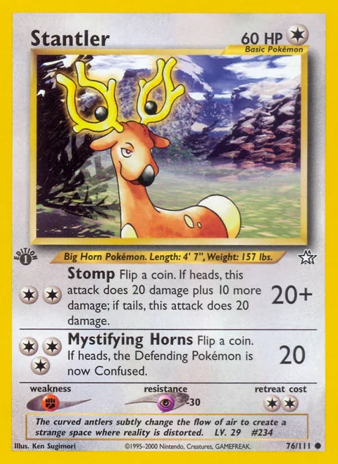 Stantler, a Pokémon card