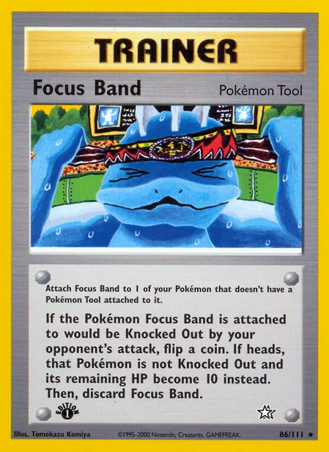 Focus Band, a Pokémon card