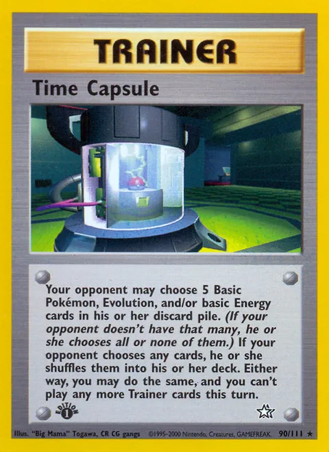 Time Capsule, a Pokémon card