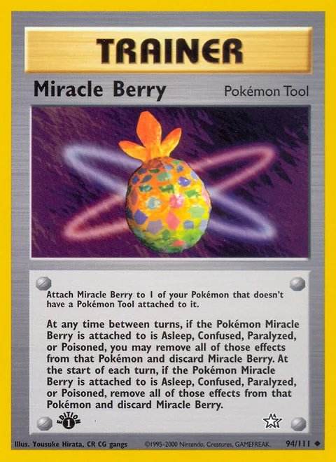 Miracle Berry, a Pokémon card