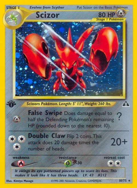Scizor, a Pokémon card