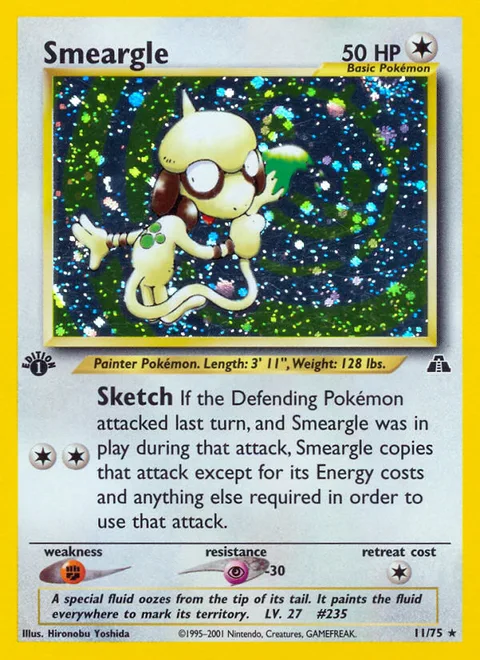 Smeargle, a Pokémon card