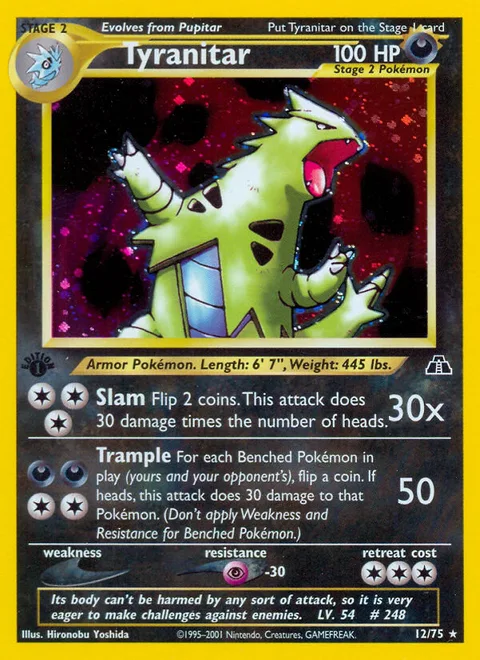Tyranitar, a Pokémon card