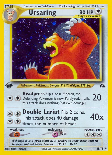 Ursaring, a Pokémon card
