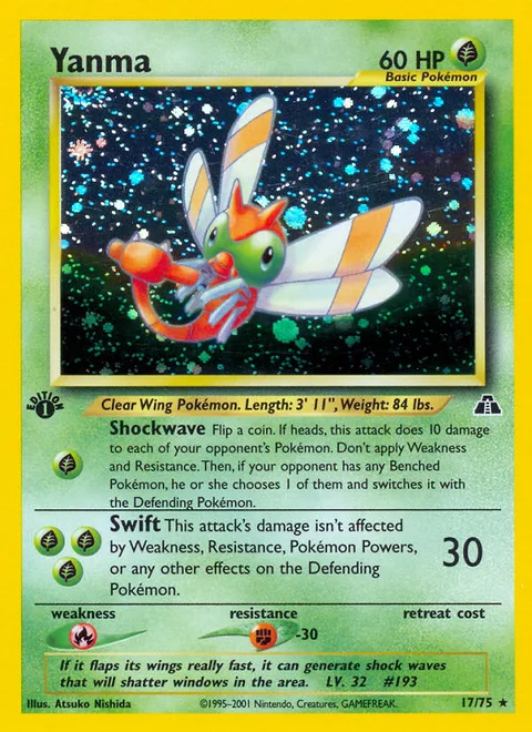 Yanma, a Pokémon card