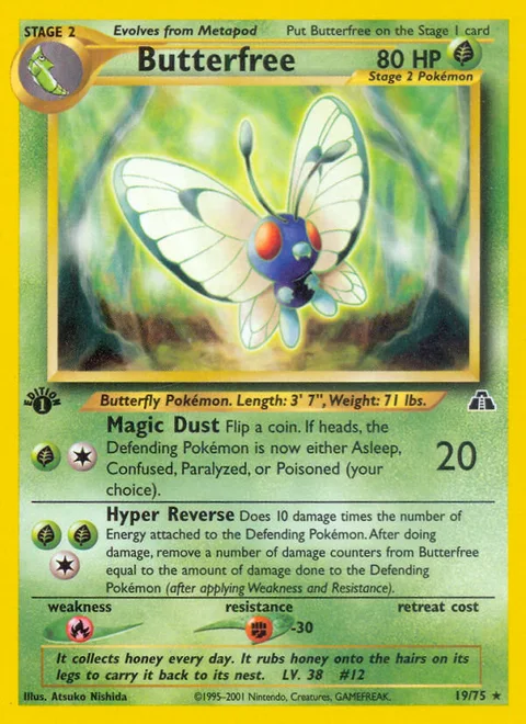 Butterfree, a Pokémon card