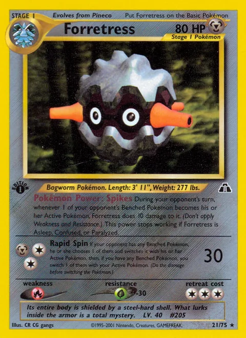 Forretress, a Pokémon card
