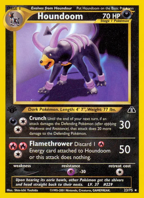 Houndoom, a Pokémon card