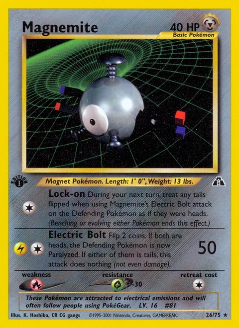 Magnemite, a Pokémon card