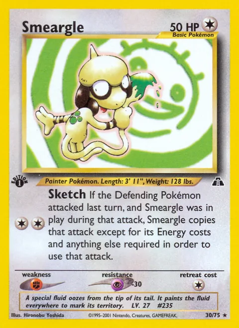 Smeargle, a Pokémon card