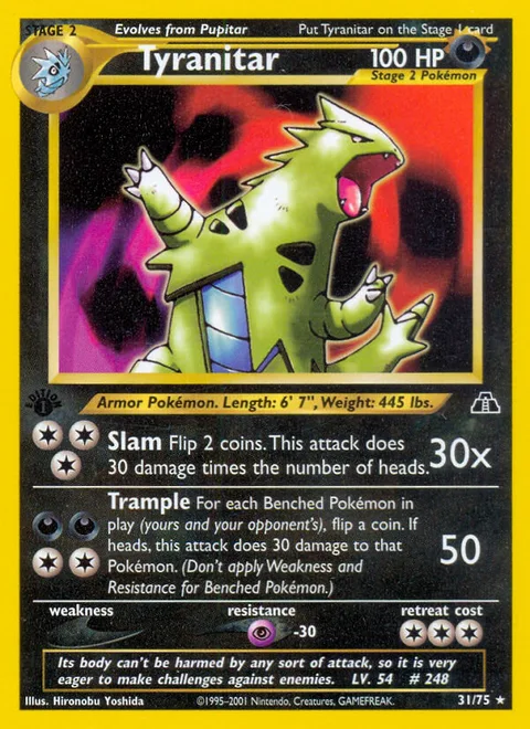 Tyranitar, a Pokémon card