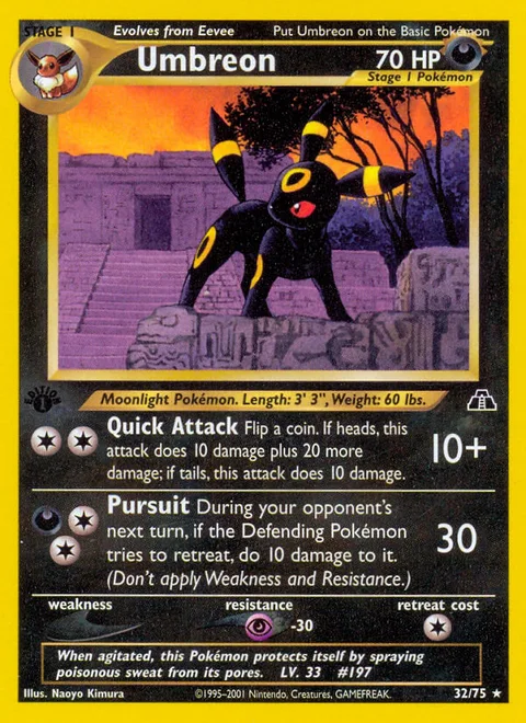 Umbreon, a Pokémon card