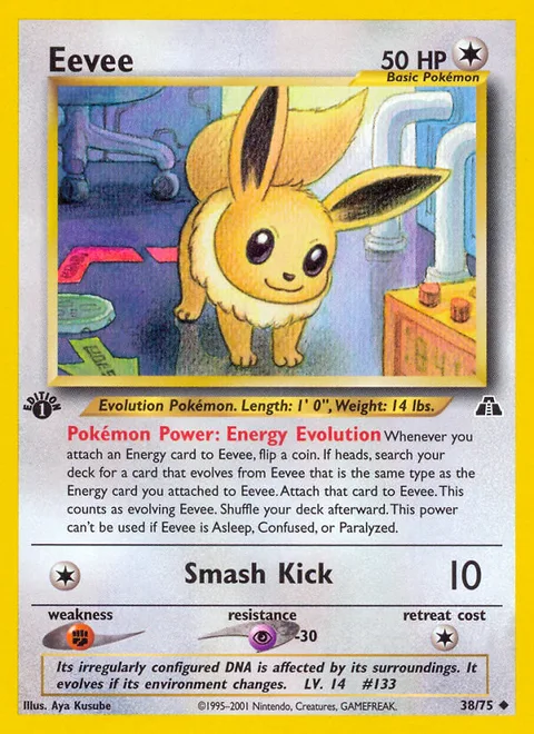 Eevee, a Pokémon card