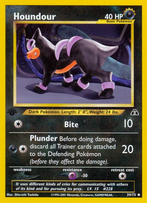 Houndour, a Pokémon card