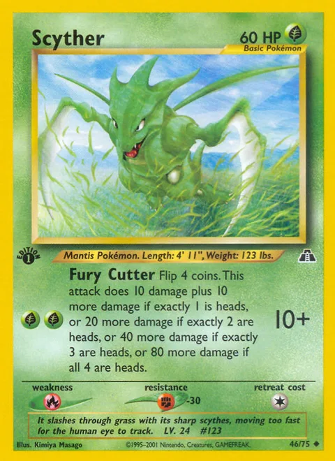 Scyther, a Pokémon card