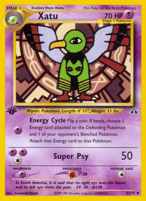 Xatu, a Pokémon card