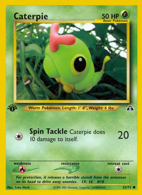 Caterpie, a Pokémon card