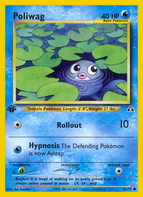 Poliwag, a Pokémon card