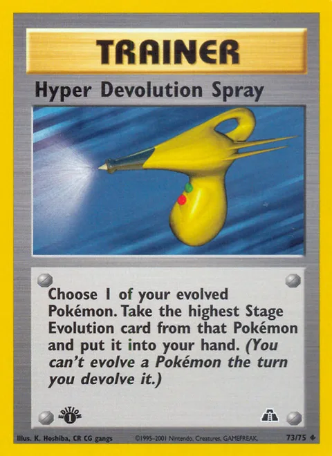 Hyper Devolution Spray, a Pokémon card