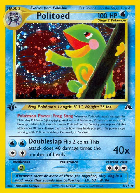 Politoed, a Pokémon card