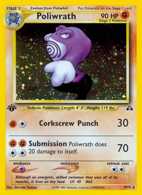 Poliwrath, a Pokémon card