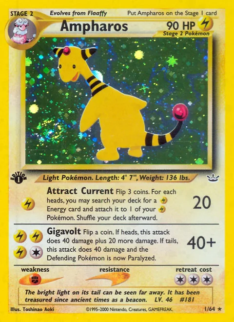 Ampharos, a Pokémon card