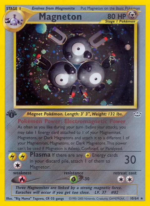 Magneton, a Pokémon card