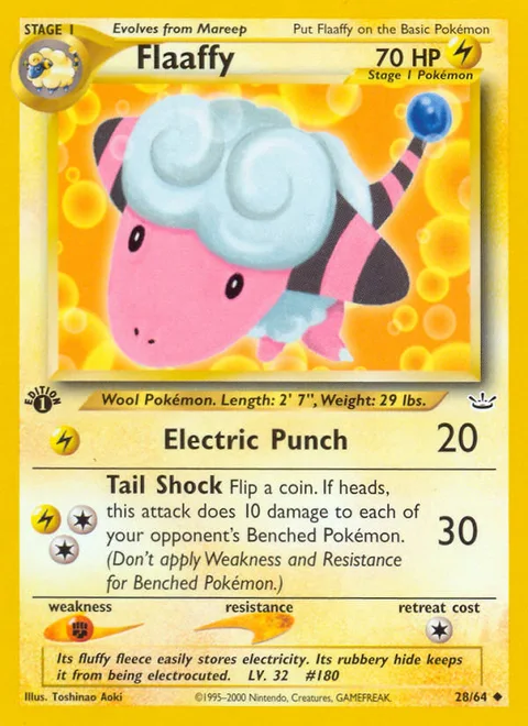 Flaaffy, a Pokémon card