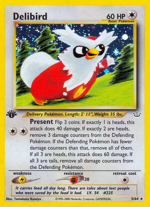 Delibird, a Pokémon card