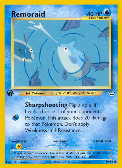 Remoraid, a Pokémon card
