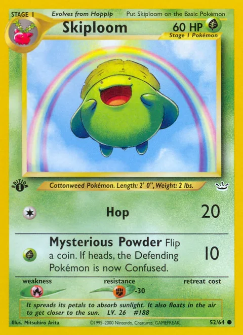 Skiploom, a Pokémon card